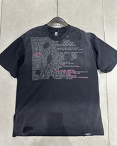 L-3XL Street Fashion Letter Rough Crewneck T-Shirt